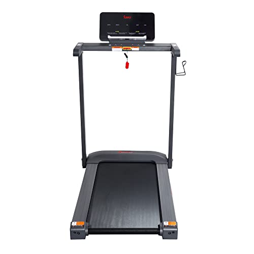 Sunny Health & Fitness Interactive Slim Folding Treadmill with Advanced Brushless Motor, Enhanced Stabilization & Exclusive SunnyFit App Enhanced Bluetooth Connectivity - SF-T722021